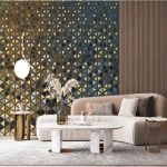 Custom Mural Wallpaper Modern Light Luxury Geometric Relief Art Fresco - Image 4