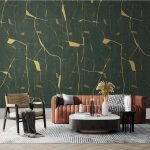 Custom Mural Wallpaper Modern Light Luxury Simple Abstract Lines Fresco - Image 2