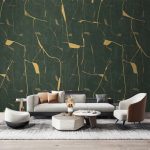 Custom Mural Wallpaper Modern Light Luxury Simple Abstract Lines Fresco