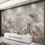 Custom Mural Wallpaper Retro Leaf Nordic Art Photo Wall Paper - Image 4