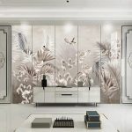 Custom Mural Wallpaper Retro Leaf Nordic Art Photo Wall Paper - Image 2