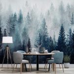 Custom Size Mural Wallpaper 3D Cloud Forest Nature Scenery Wall Painting - Image 3