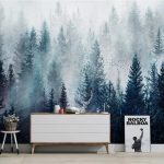 Custom Size Mural Wallpaper 3D Cloud Forest Nature Scenery Wall Painting - Image 2